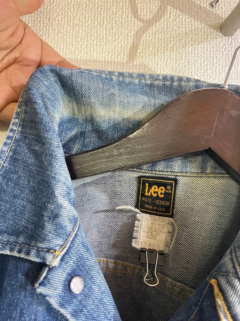 80s USA製 Lee 220J デニムジャケット ジージャン ヴィンテージ