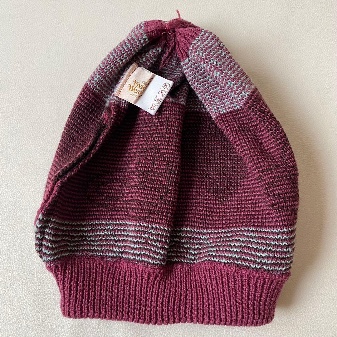 【美品】ヴィヴィアンウエストウッド　ニット帽　オーブ　ハート