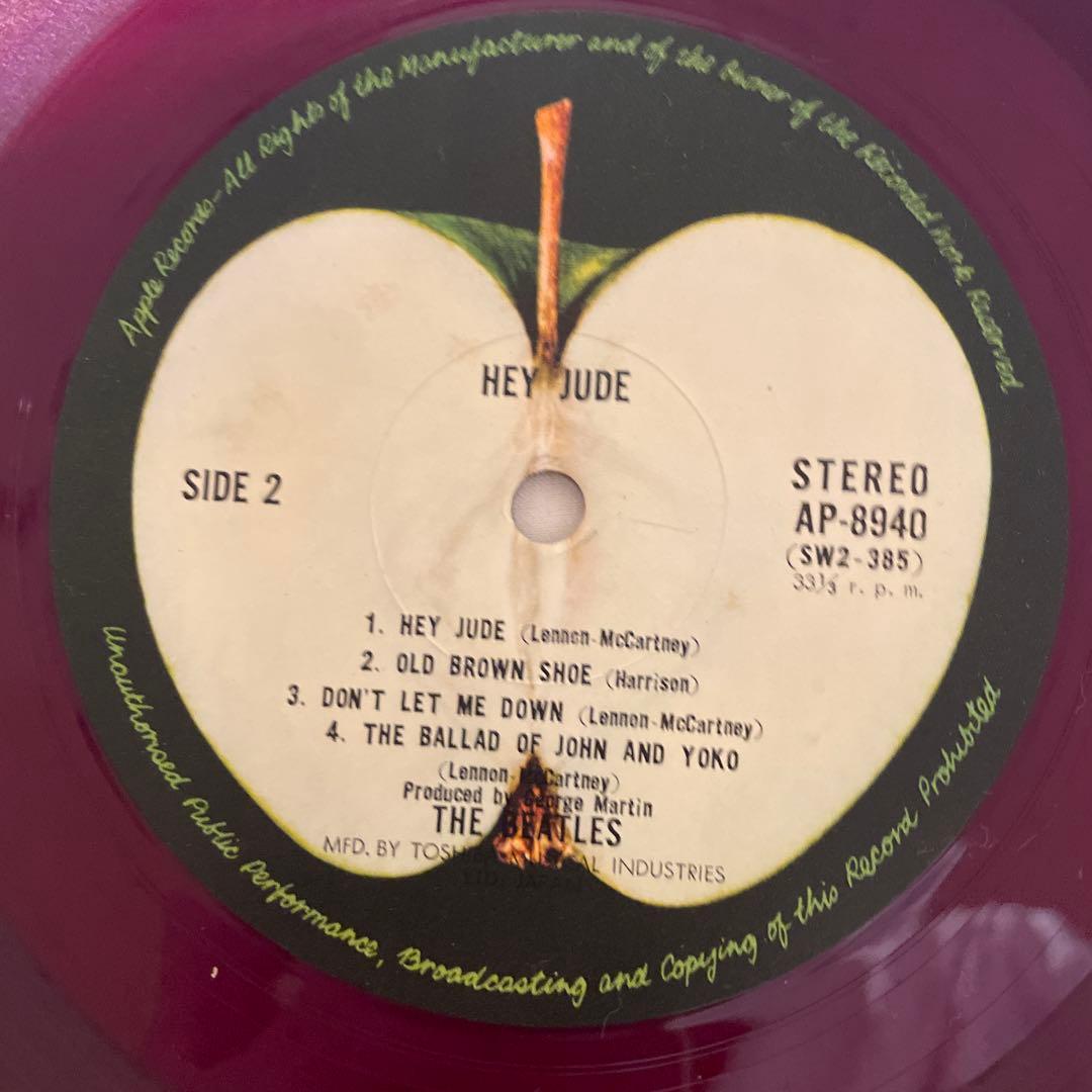 The Beatles Hey Jude レコード AP-8940カラーレッド