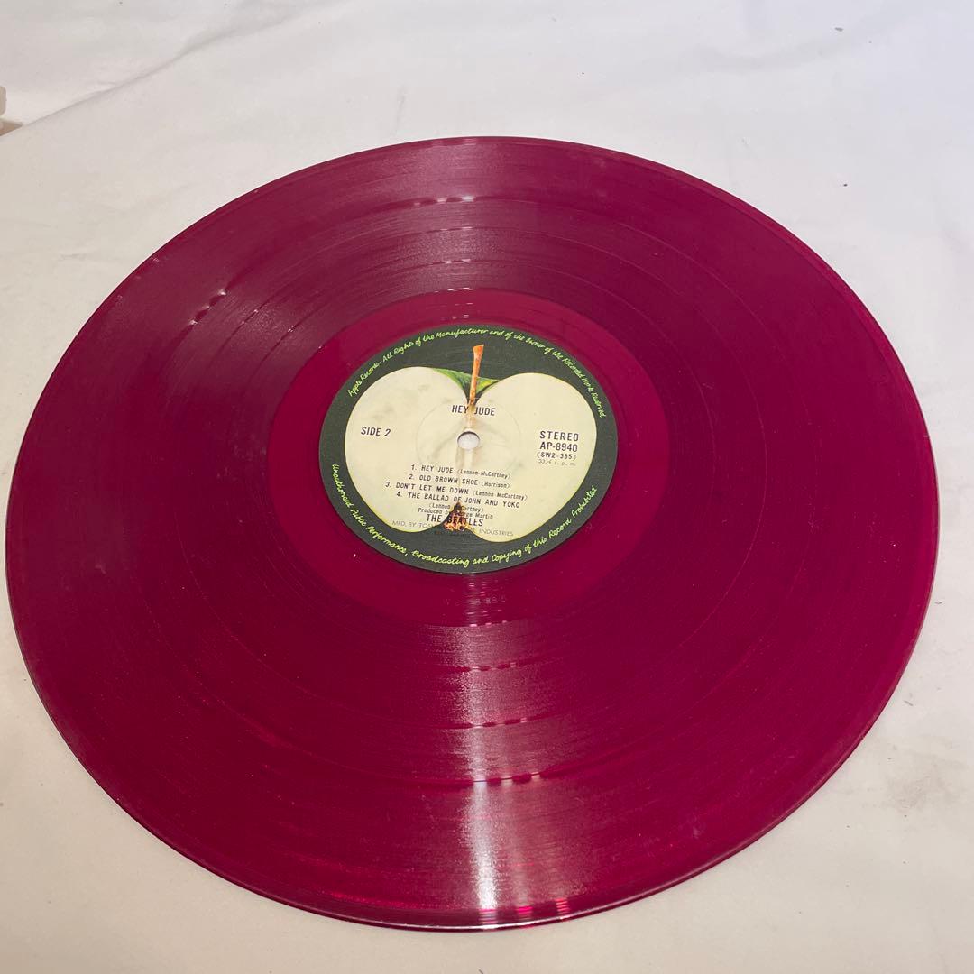 The Beatles Hey Jude レコード AP-8940カラーレッド