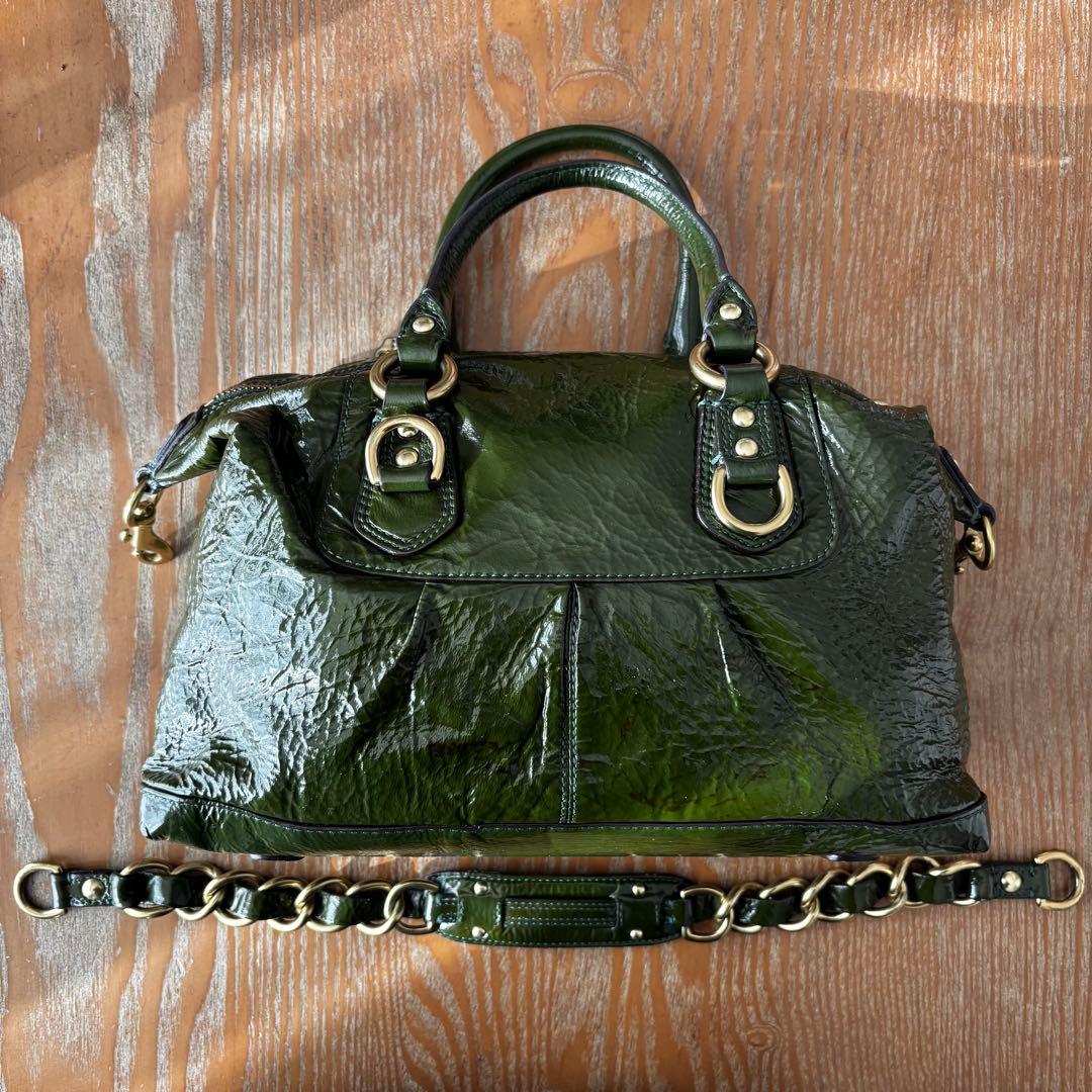 [希少] COACH コーチ　マディソンパテントレザーサブリナ　2WAYバッグ