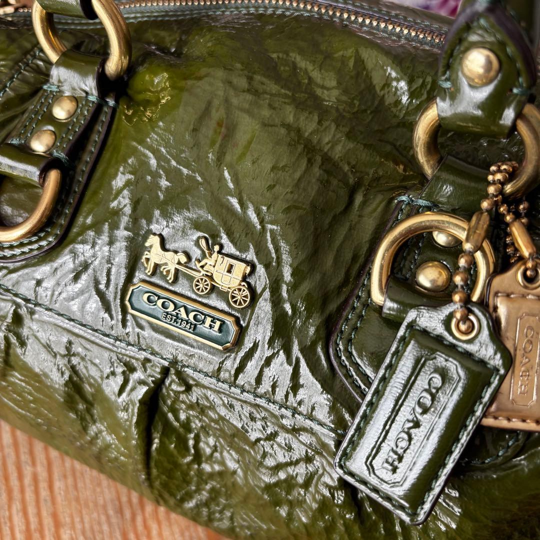 [希少] COACH コーチ　マディソンパテントレザーサブリナ　2WAYバッグ