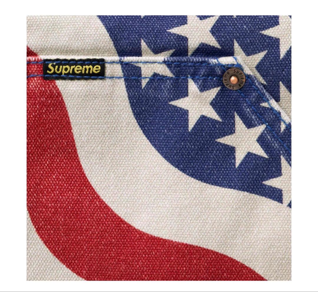 ジャケット・アウター Supreme Flag Quilted Hooded Work Jacket