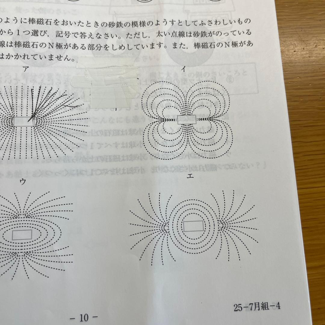 2025年サピックス 4年　7月度入室・組分けテスト