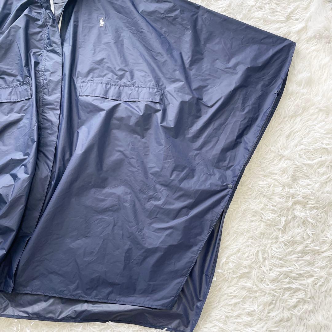 POLO RALPH LAUREN レインコート ポンチョ 撥水 紺 M・L