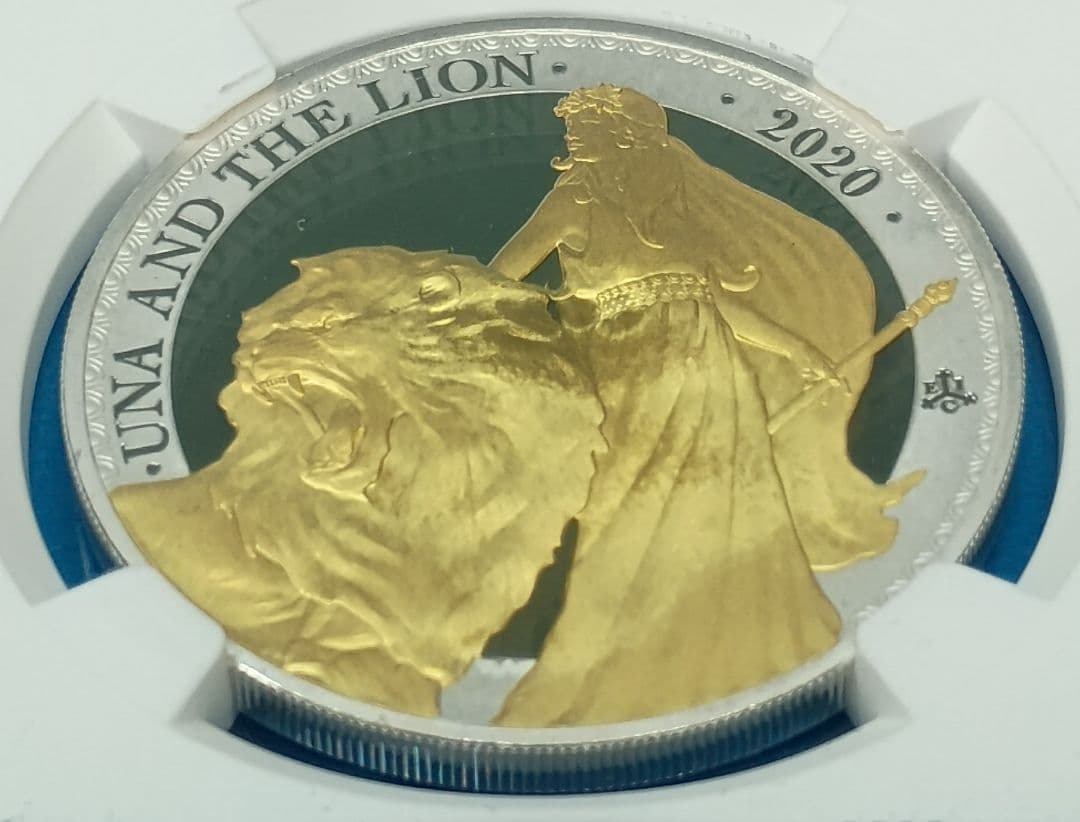 2020 セントヘレナ ウナとライオン £1 銀貨 NGC PF70UCFR