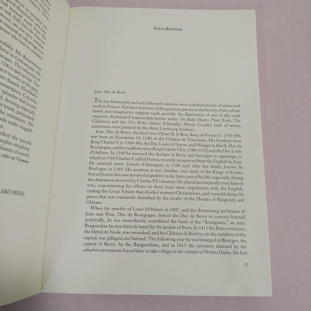 ベリー公のいとも豪華なる時祷書 英語 洋書