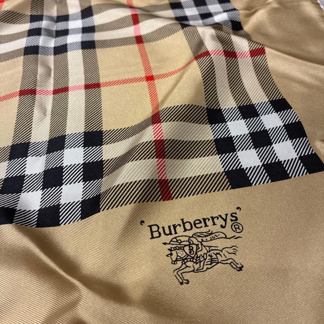 【新品未使用】Burberrys ベージュ チェック柄 スカーフ