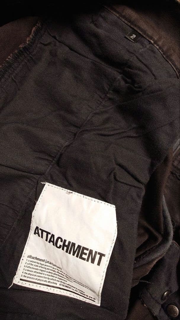 名品 ATTACHMENT バナナ ブーツカット カーゴパンツ アタッチメント