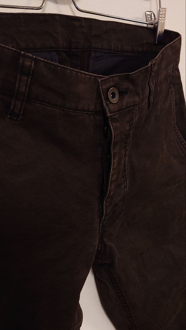 名品 ATTACHMENT バナナ ブーツカット カーゴパンツ アタッチメント