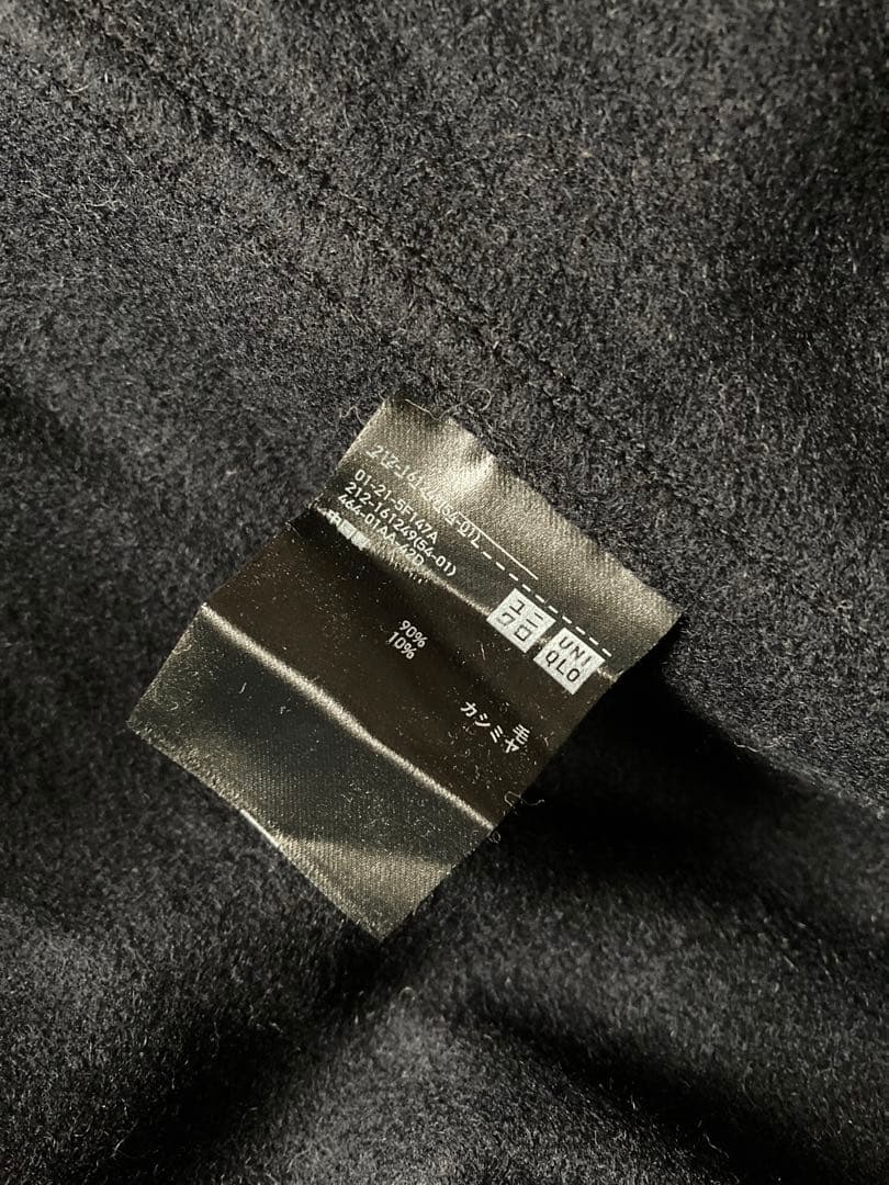 ユニクロ ルメール ウールカシミヤケープ M 黒 コート ユニクロU セーター