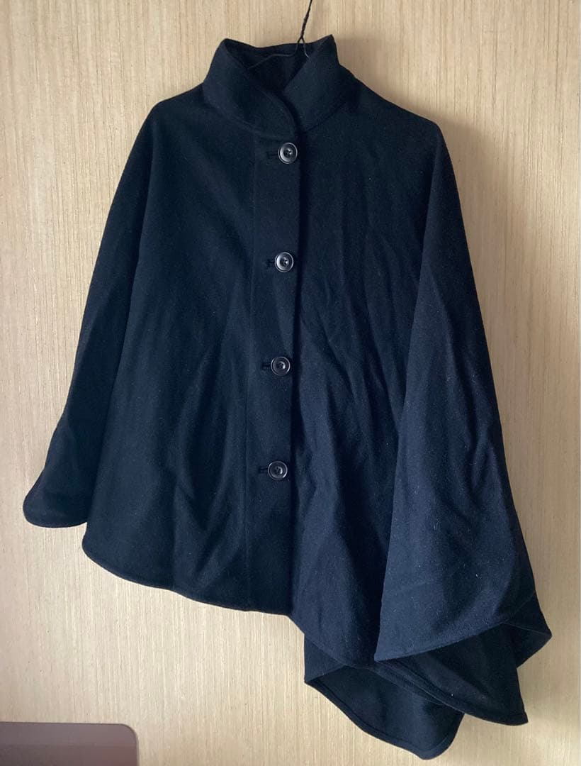ユニクロ ルメール ウールカシミヤケープ M 黒 コート ユニクロU セーター