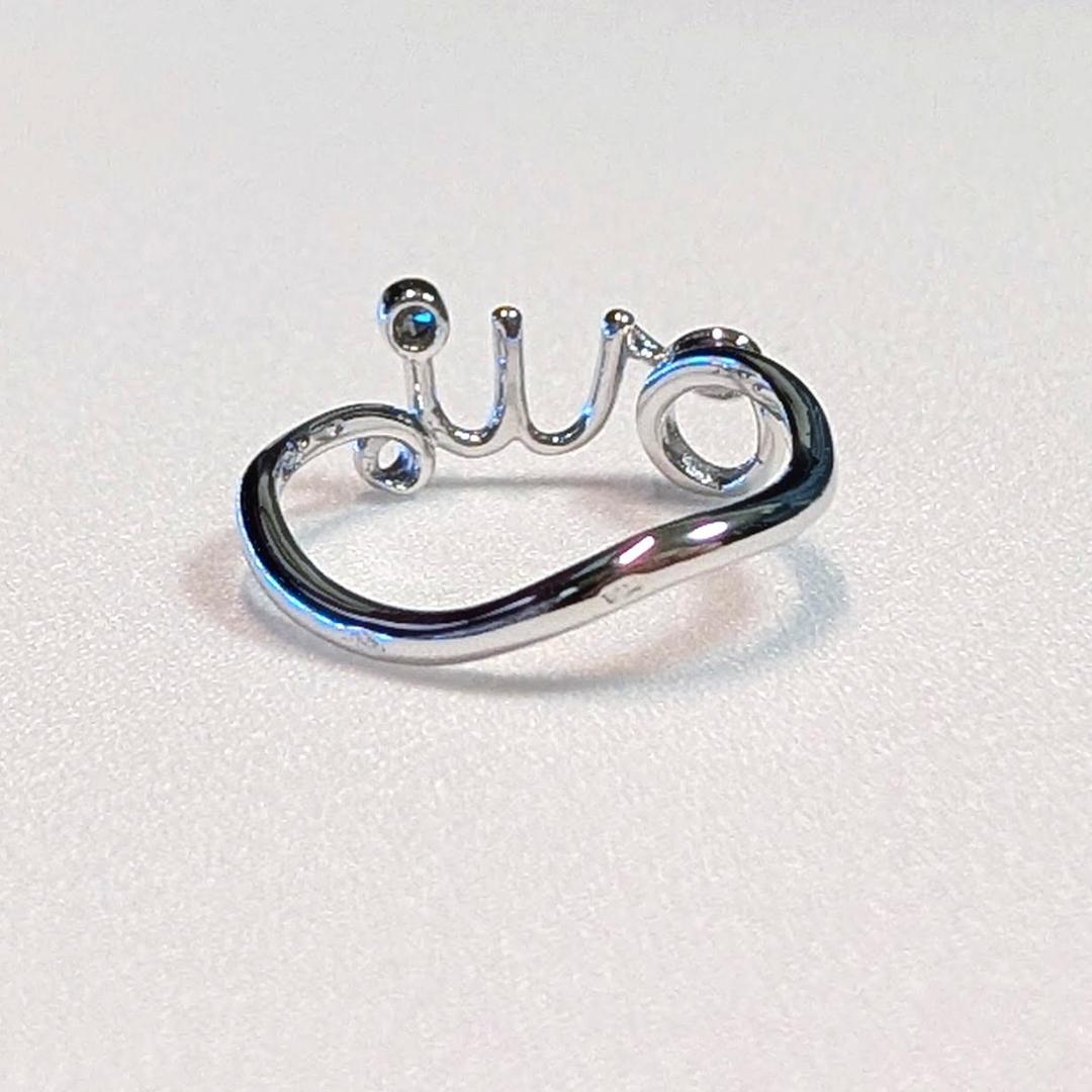 希少 #54 Dior amour oui リング 14号 ホワイトゴールド