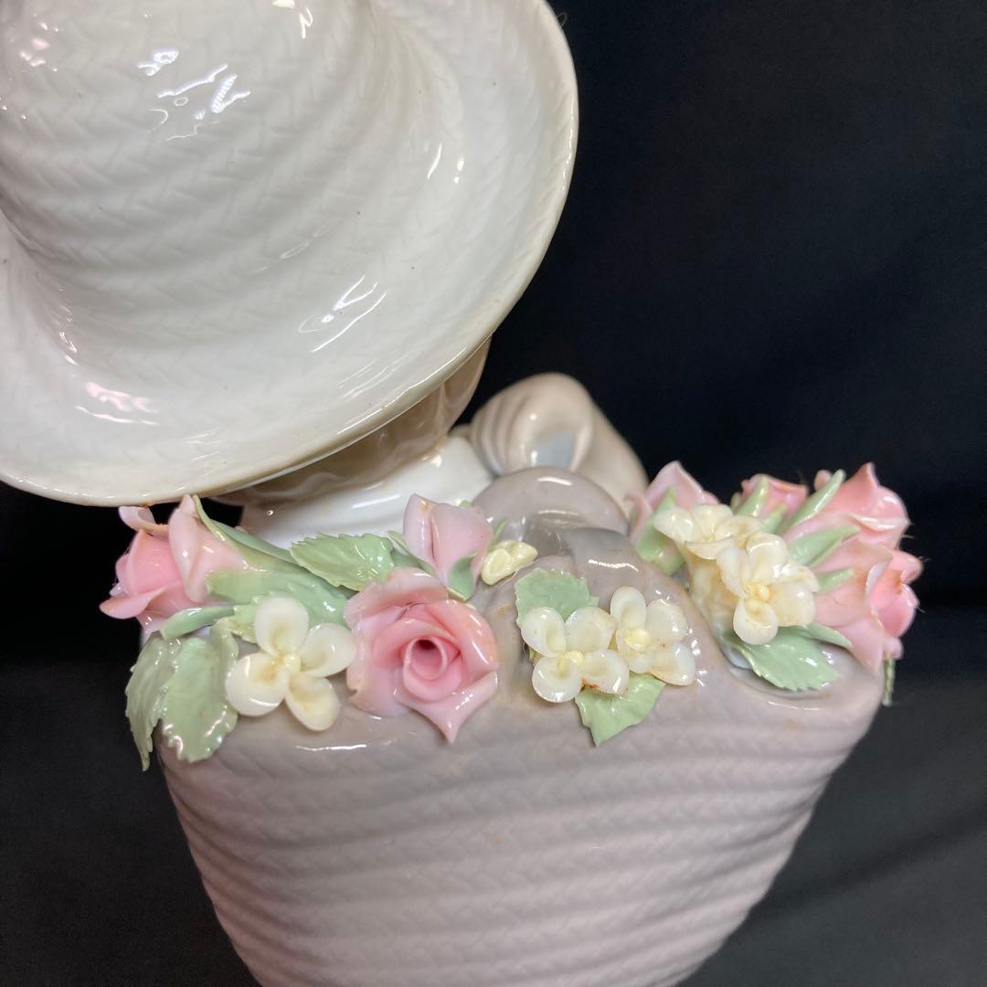 絶版【美品】リヤドロ LLADRO 1286 かごいっぱいのバラ