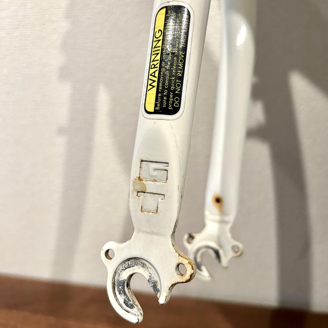スレッド アヘッド リジット フロントフォークOS mtb26インチ　Vブレーキ