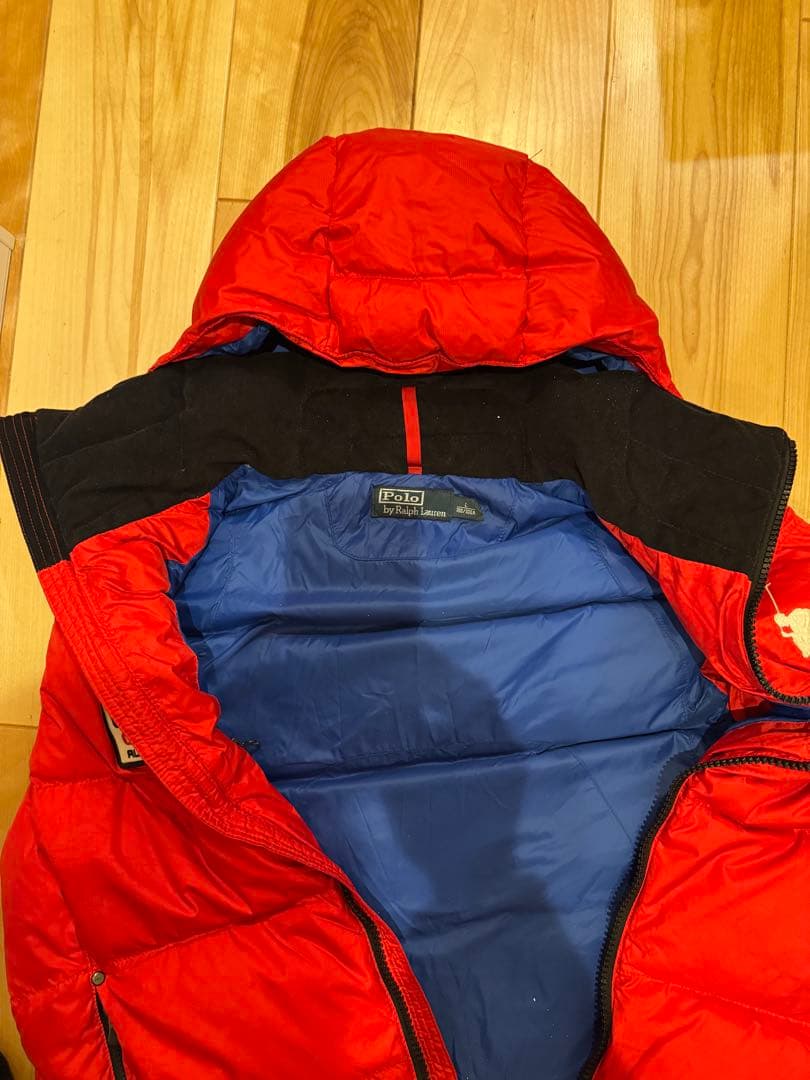 Polo by Ralph Lauren ビックポニー赤 ダウンベスト L
