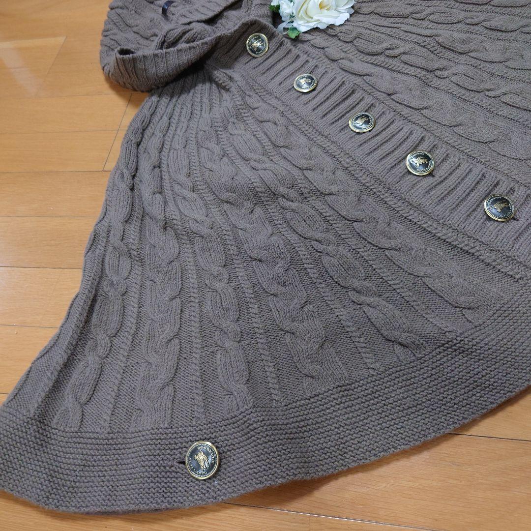 ✨BURBERRYBLUELABEL✨ニット✨ポンチョ✨フード付き✨３８