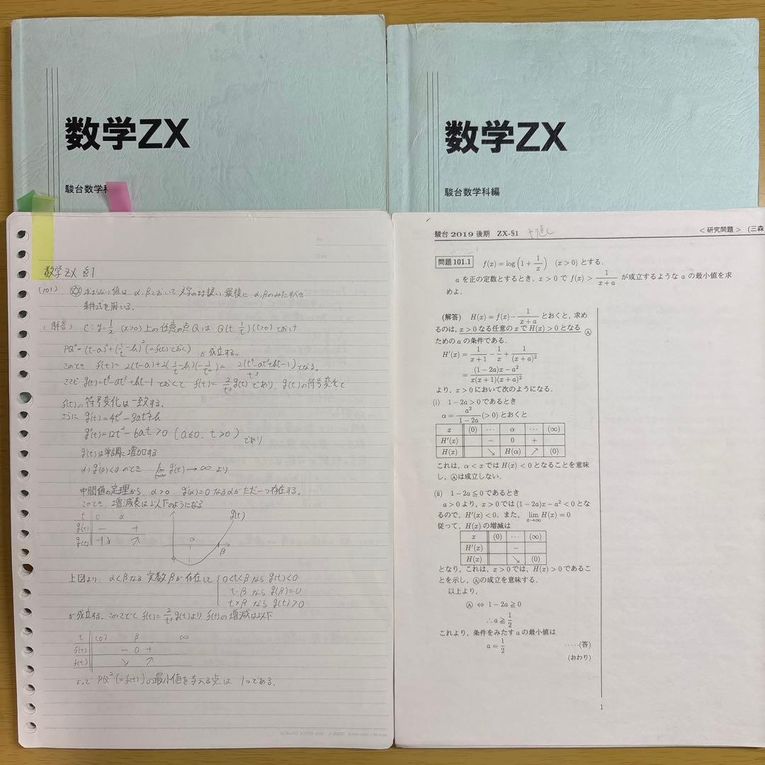 駿台　数学　数学ZX
