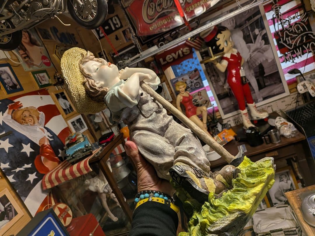 レジン製品　ガーデンオブジェ　置物　約50センチ 2対セット　出窓や観葉植物の横