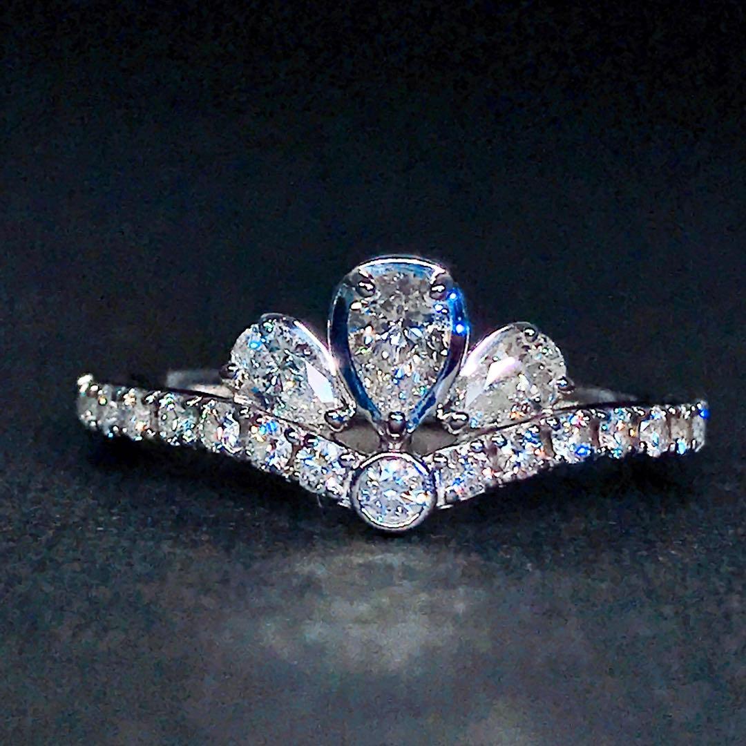 0.51ct モニッケンダム リトルプリンセス ダイヤモンドリング PT900