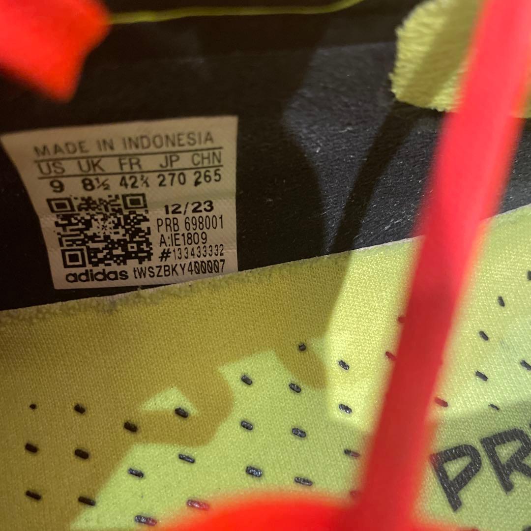 Adidas Predator スパイク ブラック/オレンジ　アディダス