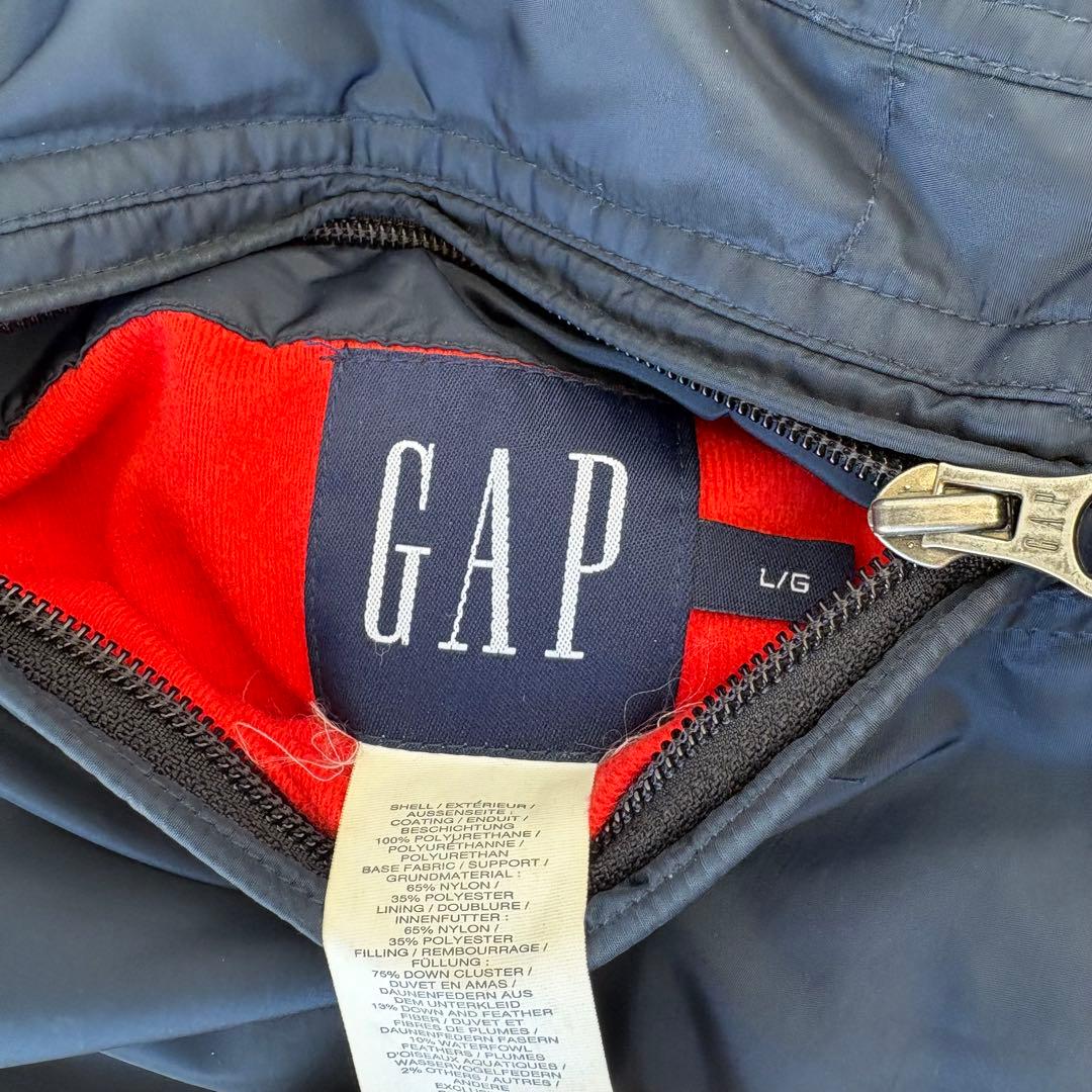 90s OLD GAP ダウンベスト ダウンジャケット 紺タグ リバーシブル 紺