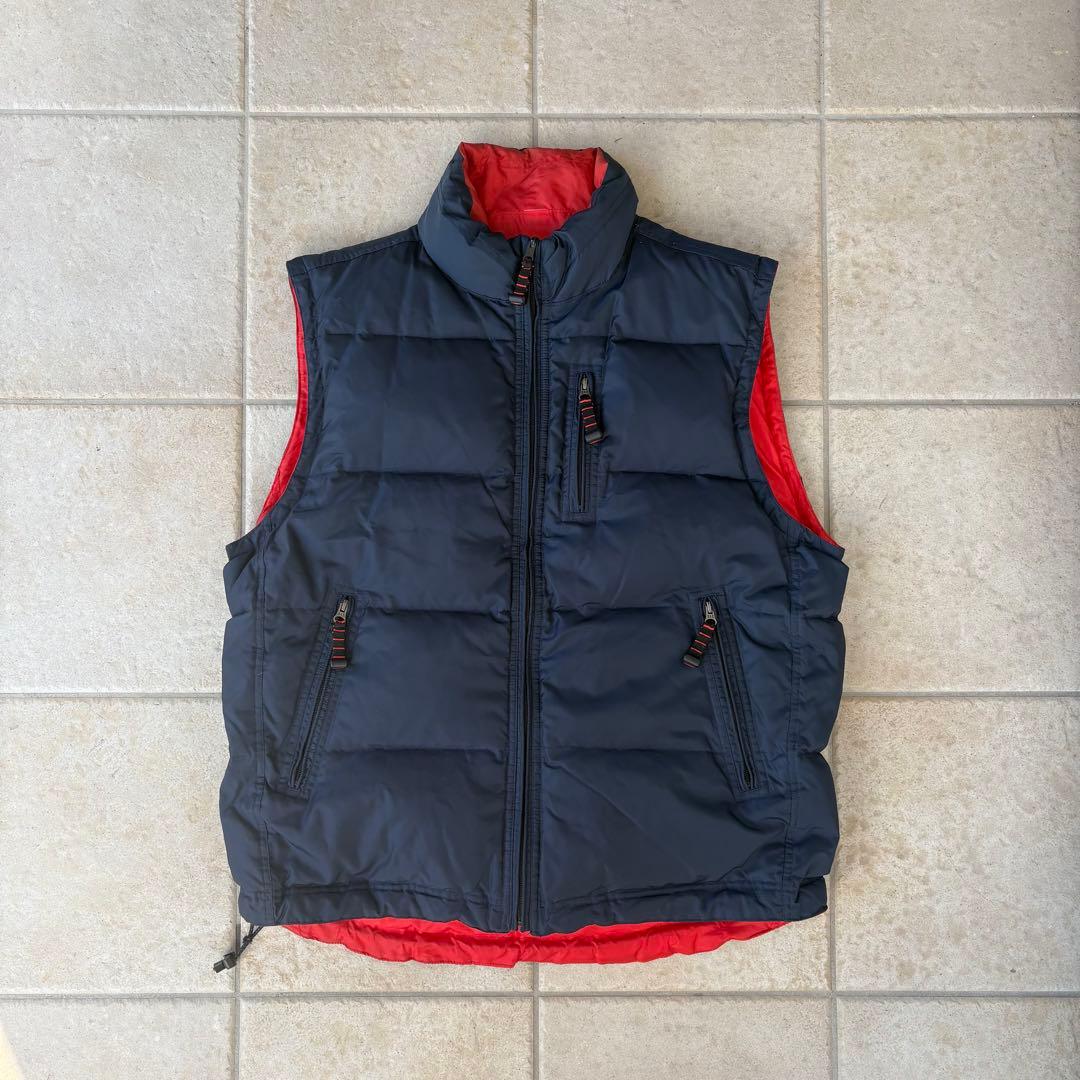 90s OLD GAP ダウンベスト ダウンジャケット 紺タグ リバーシブル 紺
