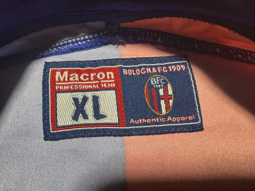 極美品 セリエA ボローニャ 中田英寿 ユニフォーム XLサイズ Macron
