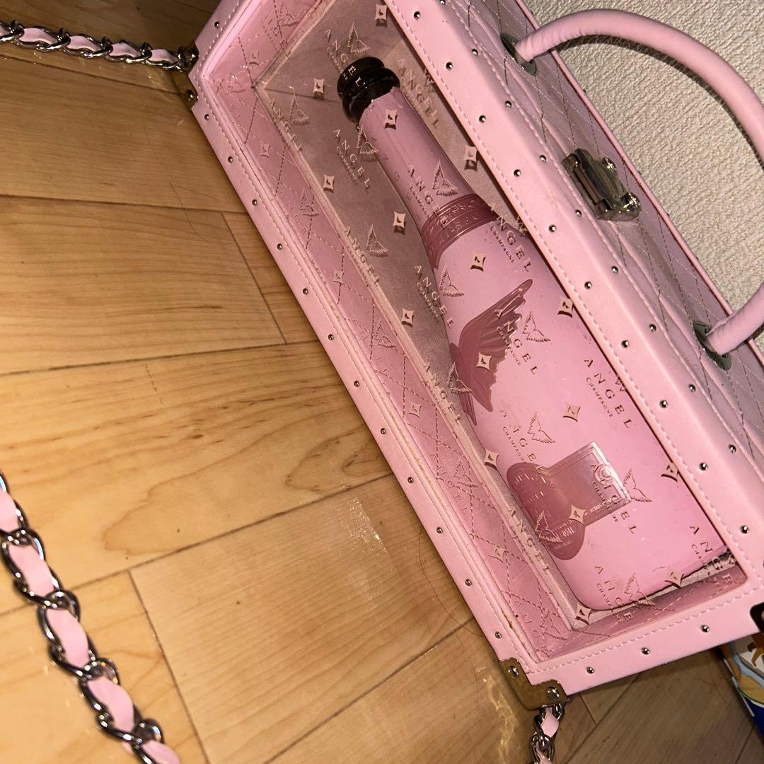 値下げ可 エンジェル ピンクボトル シャンパンケース