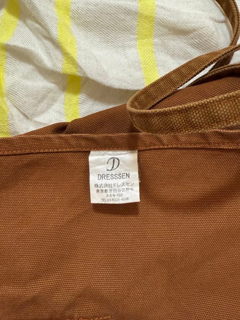 DRESSSEN ドレスセン エプロン 茶