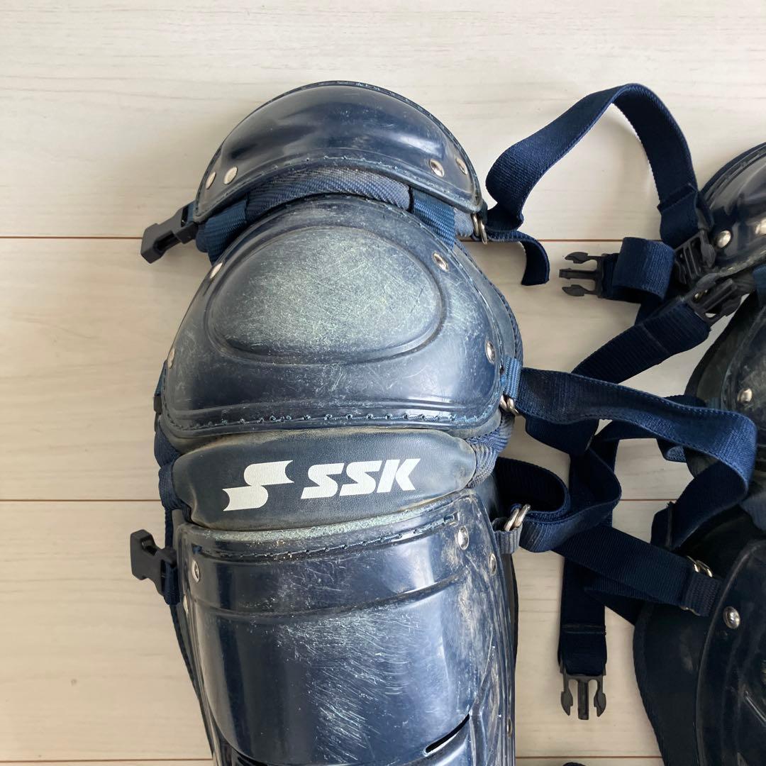SSK キャッチャーレガース ネイビー　大人用