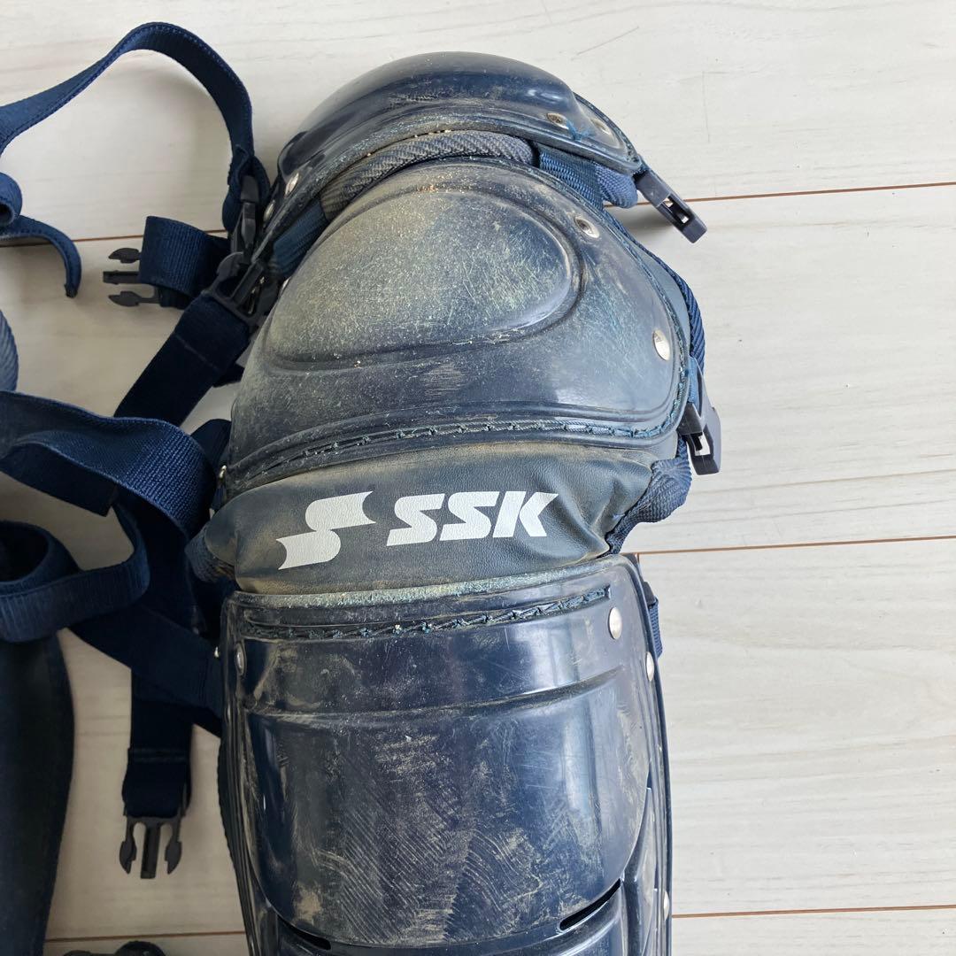SSK キャッチャーレガース ネイビー　大人用