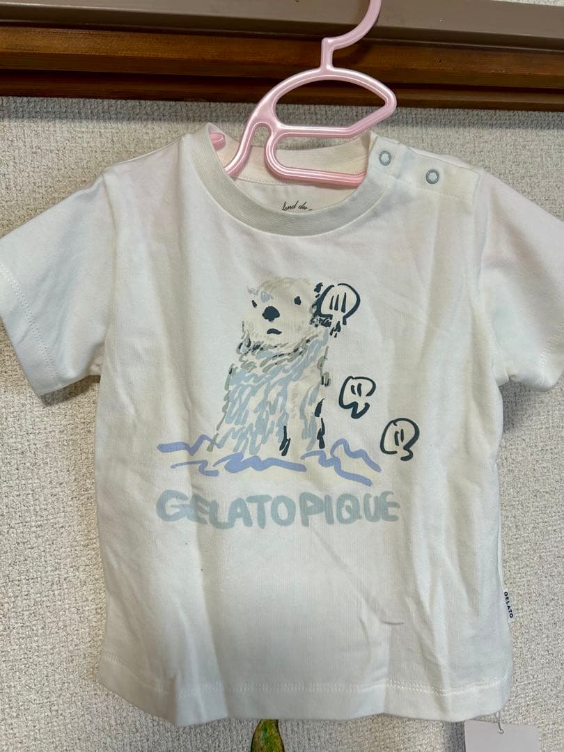 【新品】ジェラートピケキッズ　ラッコ柄Tシャツ ショートパンツセット