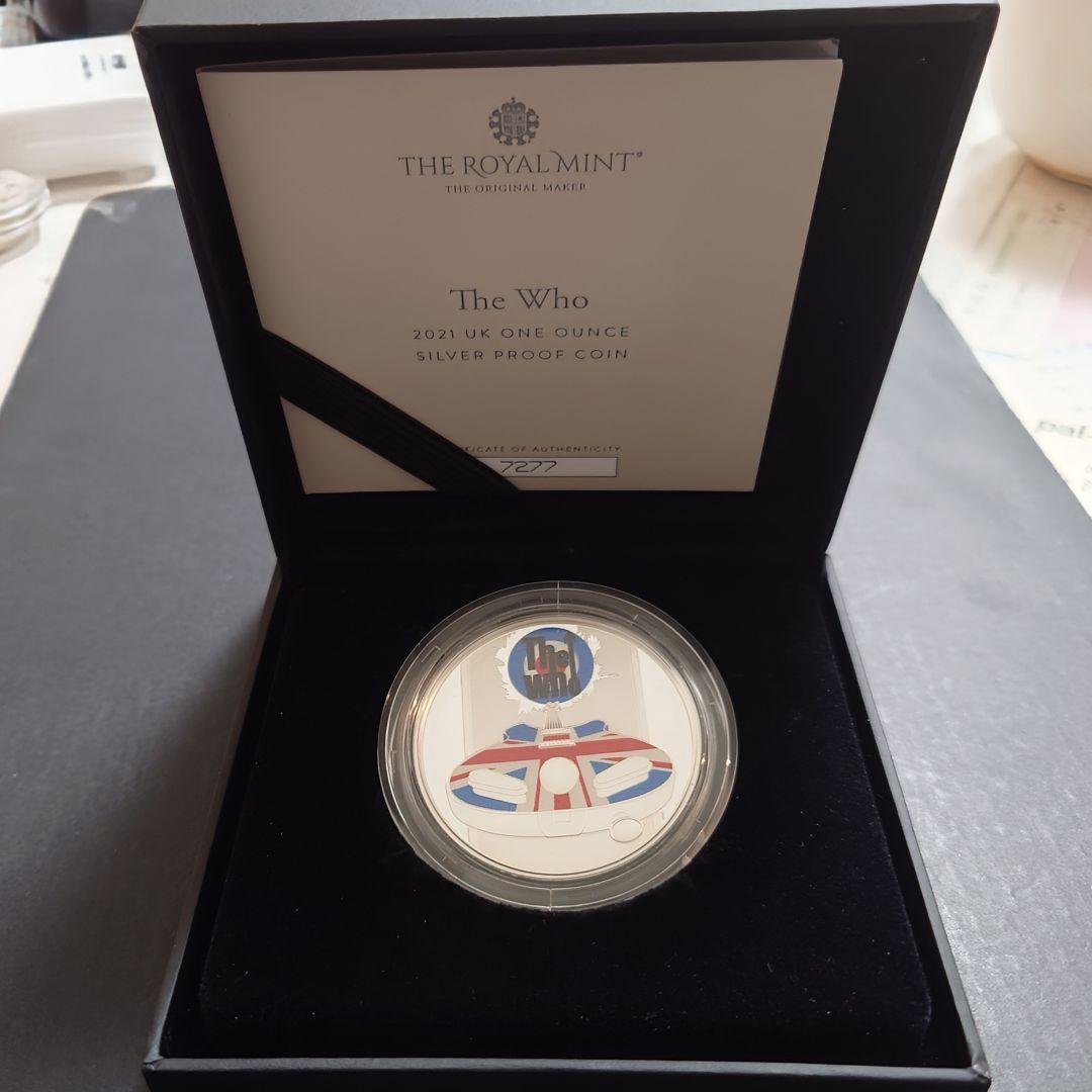 2021年 イギリス銀貨 2ポンド ザ・フー 1オンス銀貨 SV999 純銀