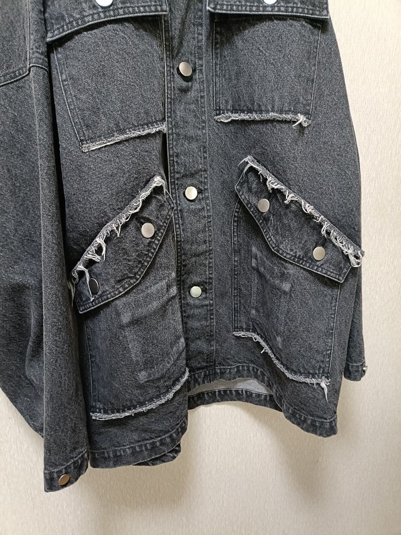 ISSUETHINGS Type45 ブラックデニムフーデッドジャケット