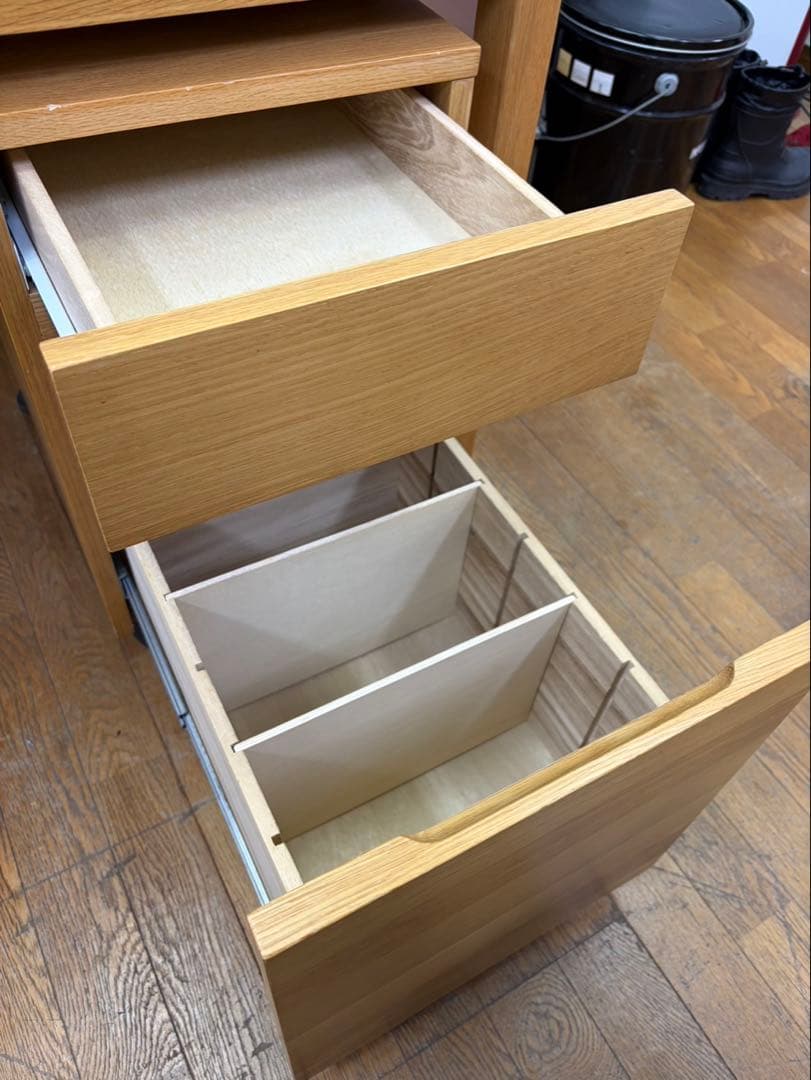 良品計画 MUJI 無垢材 デスク デスクキャビネット 無印良品 木製家具
