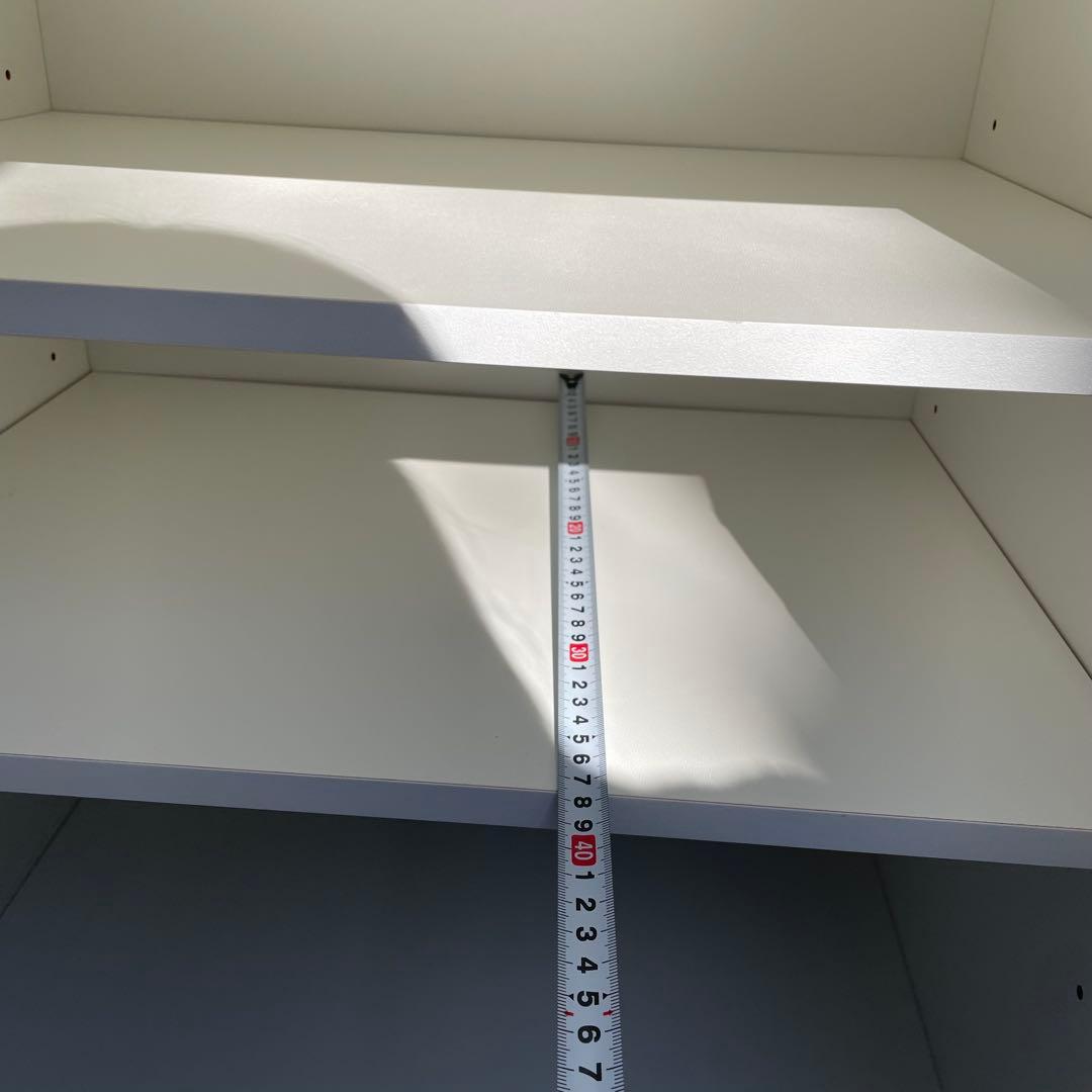 ニトリ キッチンボード 食器棚 幅 90cm ホワイト 送料込み
