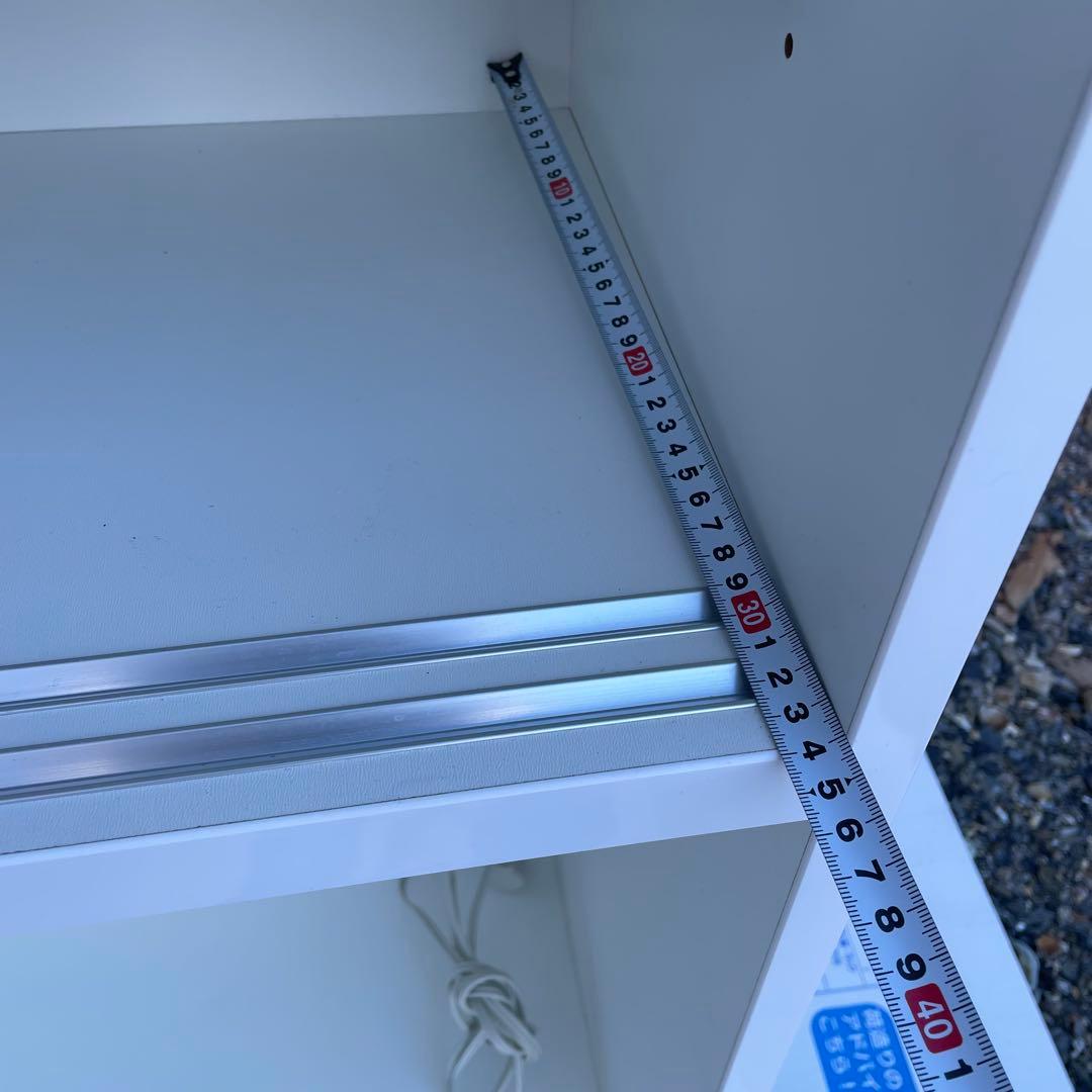 ニトリ キッチンボード 食器棚 幅 90cm ホワイト 送料込み