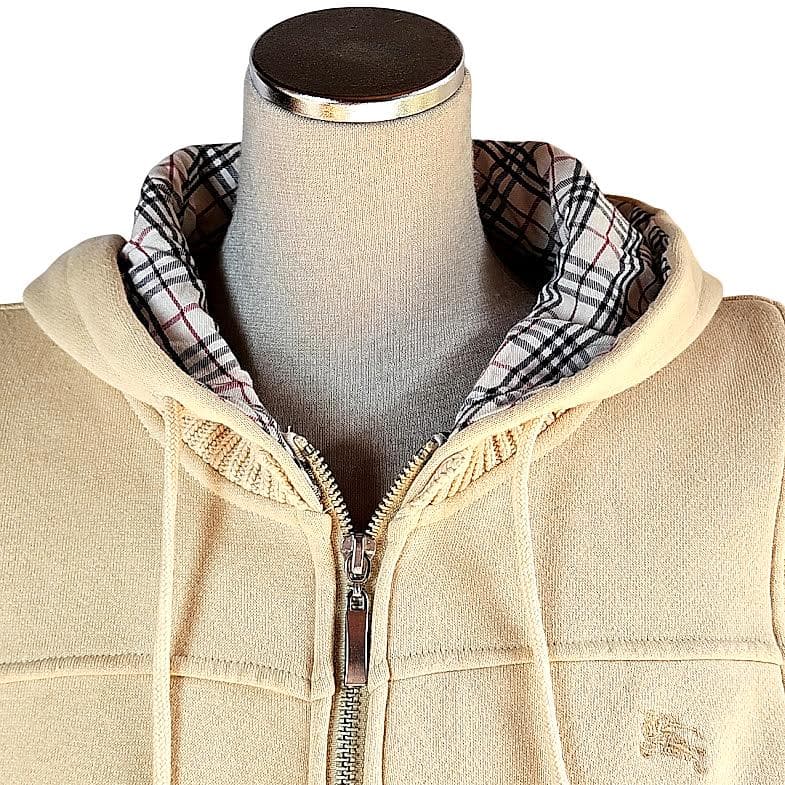 BURBERRY LONDON ジップアップパーカー ショート丈 ノバチェック