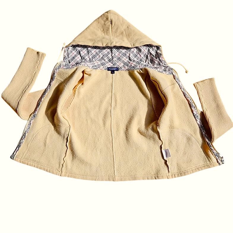 BURBERRY LONDON ジップアップパーカー ショート丈 ノバチェック