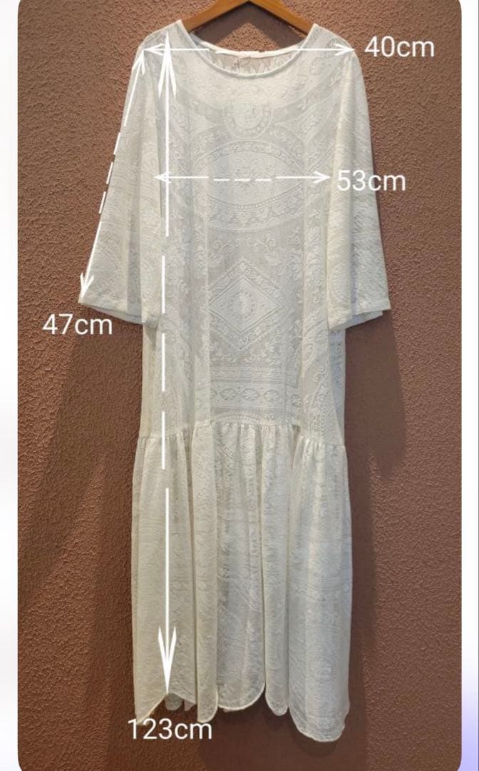 【新品】　alocasia vintage レースリメイクワンピース　レース