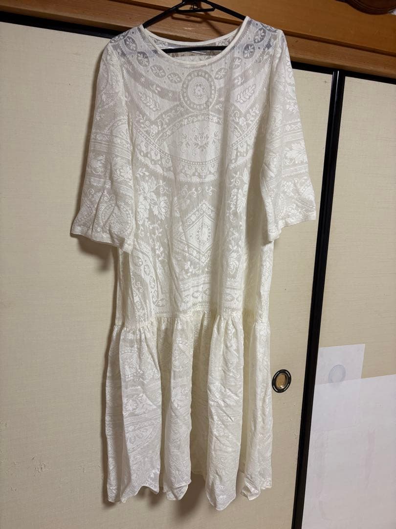 【新品】　alocasia vintage レースリメイクワンピース　レース
