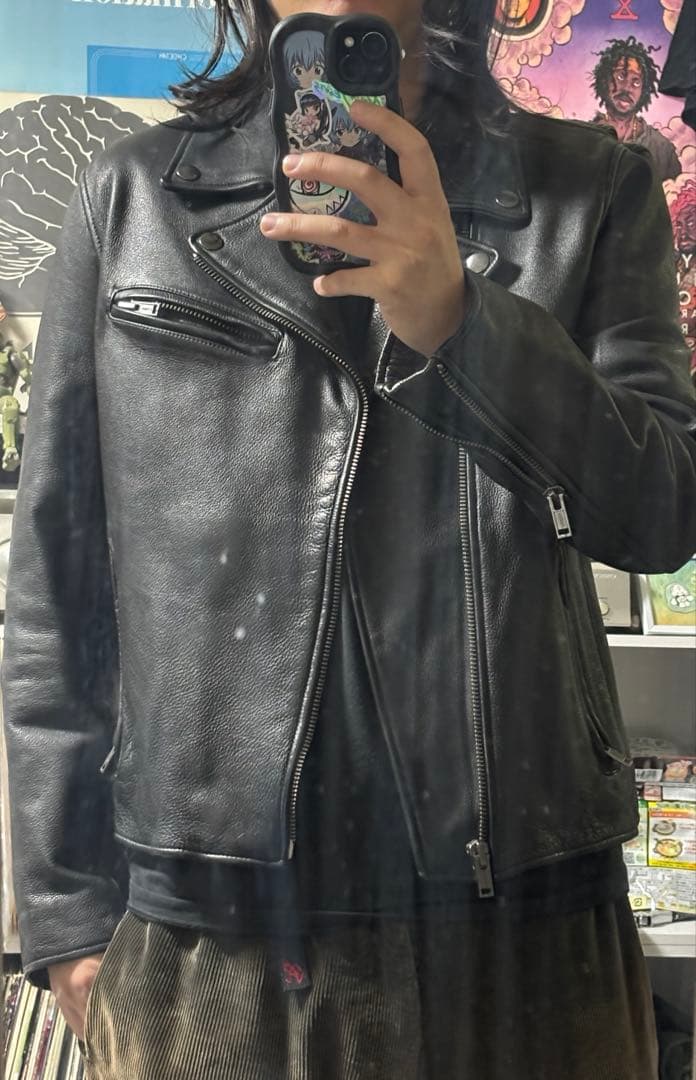 GAP ダブルライダースジャケット 牛革