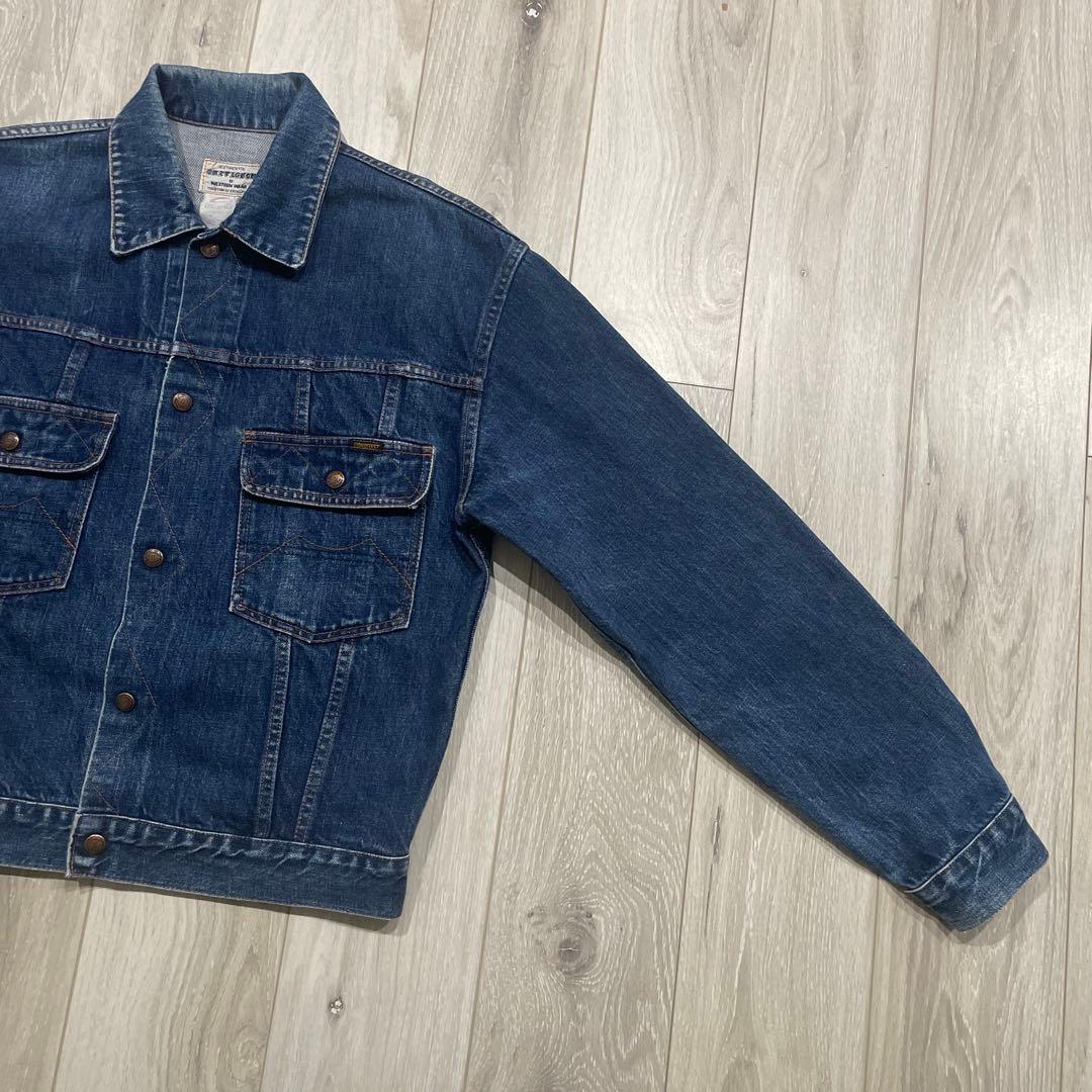 80s ユーロ CHEVIGNON 2nd デニムジャケット L イタリア製