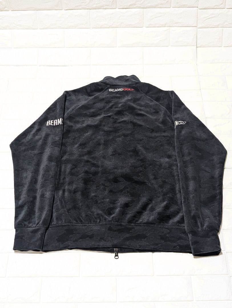 BEAMS GOLF ビームスゴルフ 迷彩フルジップ ベロア ジャケット