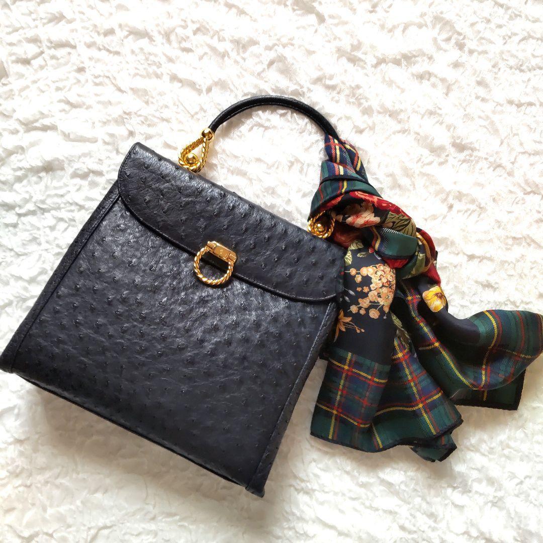 美品　Ralph Lauren　シルクスカーフ 大判 総柄 花柄チェック　亀井