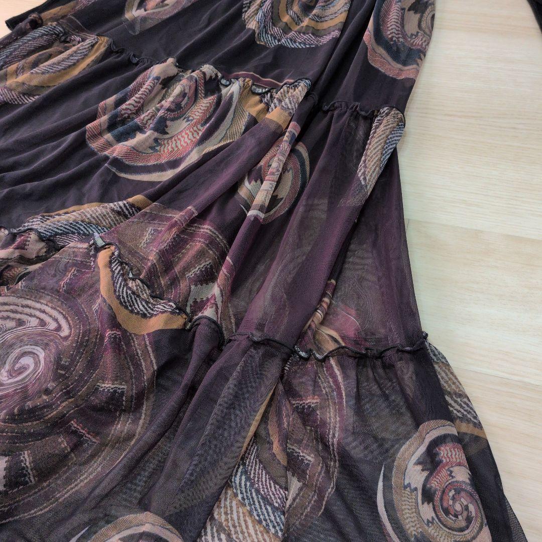 Desigual 長袖 ワンピース 黒 ブラック　XL