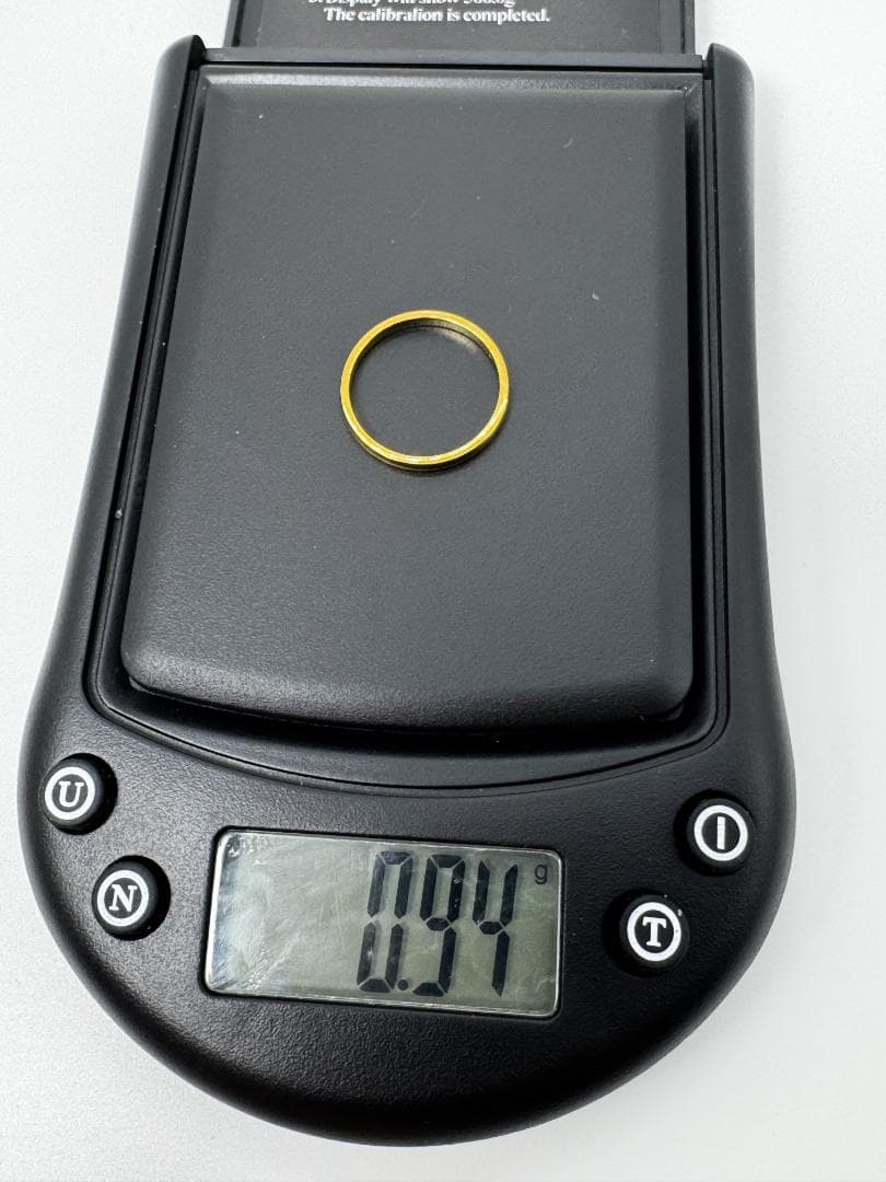 日本製K18ゴールド シンプルバンドリング9号