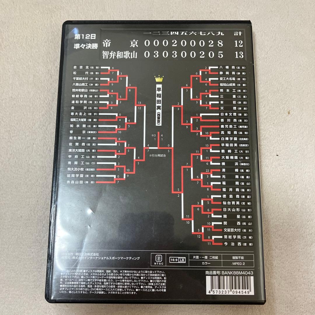 【非売品】帝京-智弁和歌山 伝説の打撃戦 Full DVD