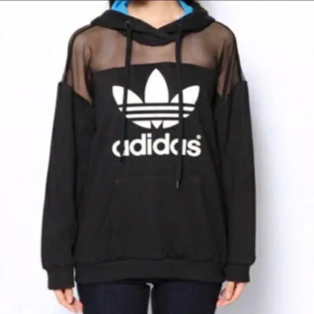 【美品】adidas リオタラ メッシュフードパーカー